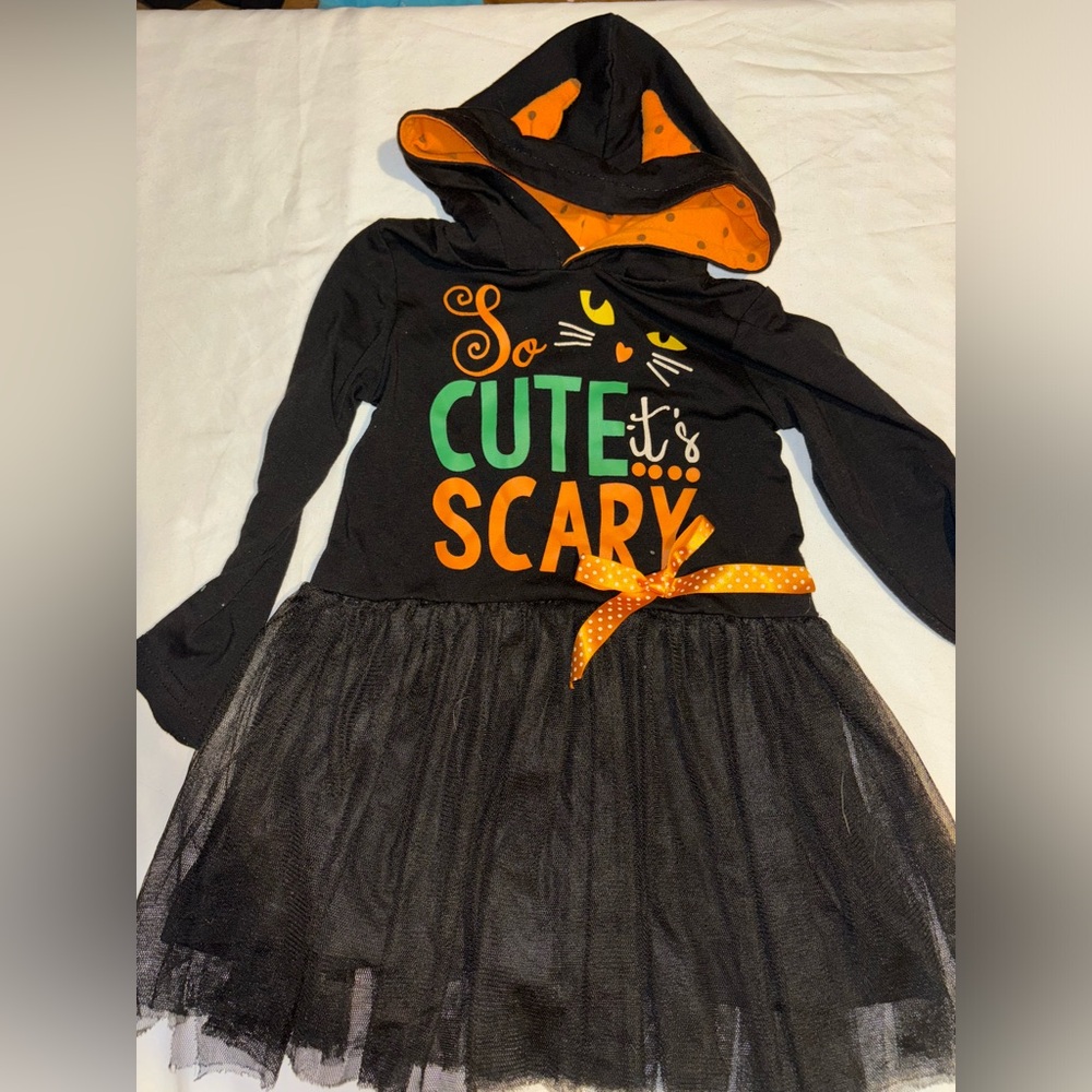 Halloween Black and Orange Matching Set with Tutu